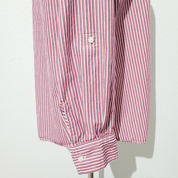 Tommy Hilfiger Women's Striped 100% Cotton Tunic Shirt Size Large Classic Design - Picture 4 of 11